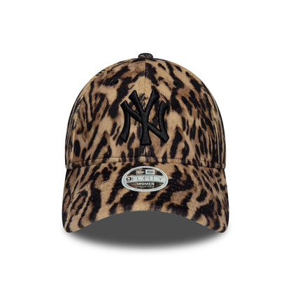 Casquette Femme 9FORTY MLB Ocelot Print New York Yankees marron-noir NEW ERA