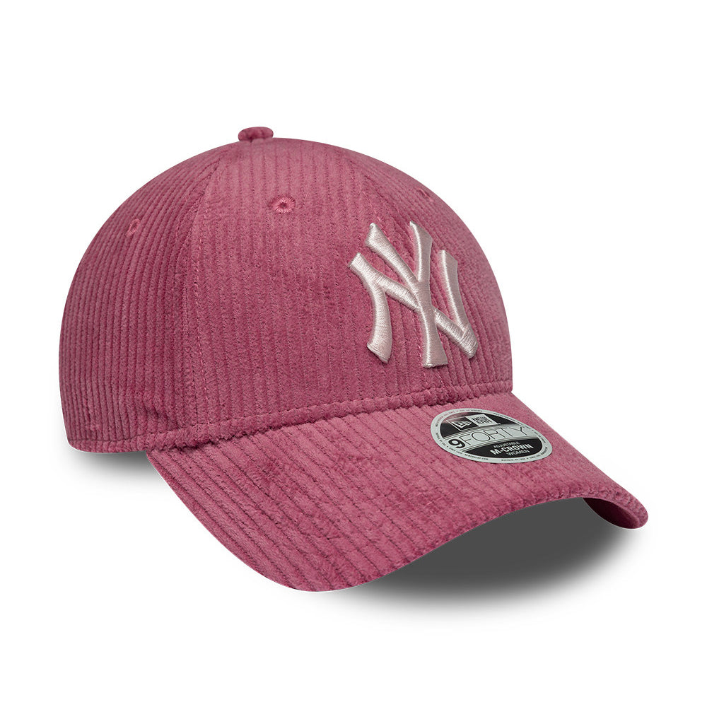 Casquette Femme 9FORTY M-Crown MLB Chunky Cord New York Yankees bois de rose NEW ERA