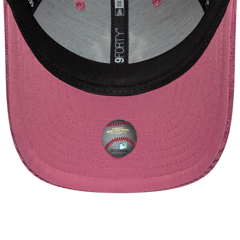 Casquette Femme 9FORTY M-Crown MLB Chunky Cord New York Yankees bois de rose NEW ERA