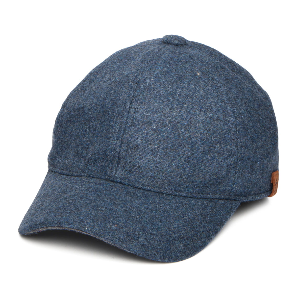 Casquette en Melton Italien Rico bleu denim FAILSWORTH