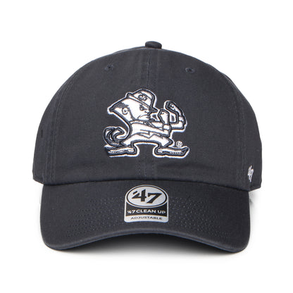 Casquette NCAA Clean Up Notre Dame Fighting Irish bleu marine délavé 47 BRAND