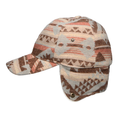 Casquette Avec Protège-Oreilles à Motif Aztèque Sapos chocolat-multi SCALA