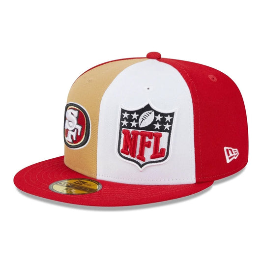Casquette 59FIFTY NFL On Field Sideline San Francisco 49ers écarlate-blanc NEW ERA