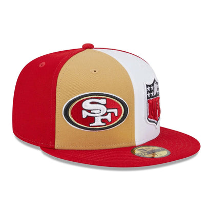Casquette 59FIFTY NFL On Field Sideline San Francisco 49ers écarlate-blanc NEW ERA