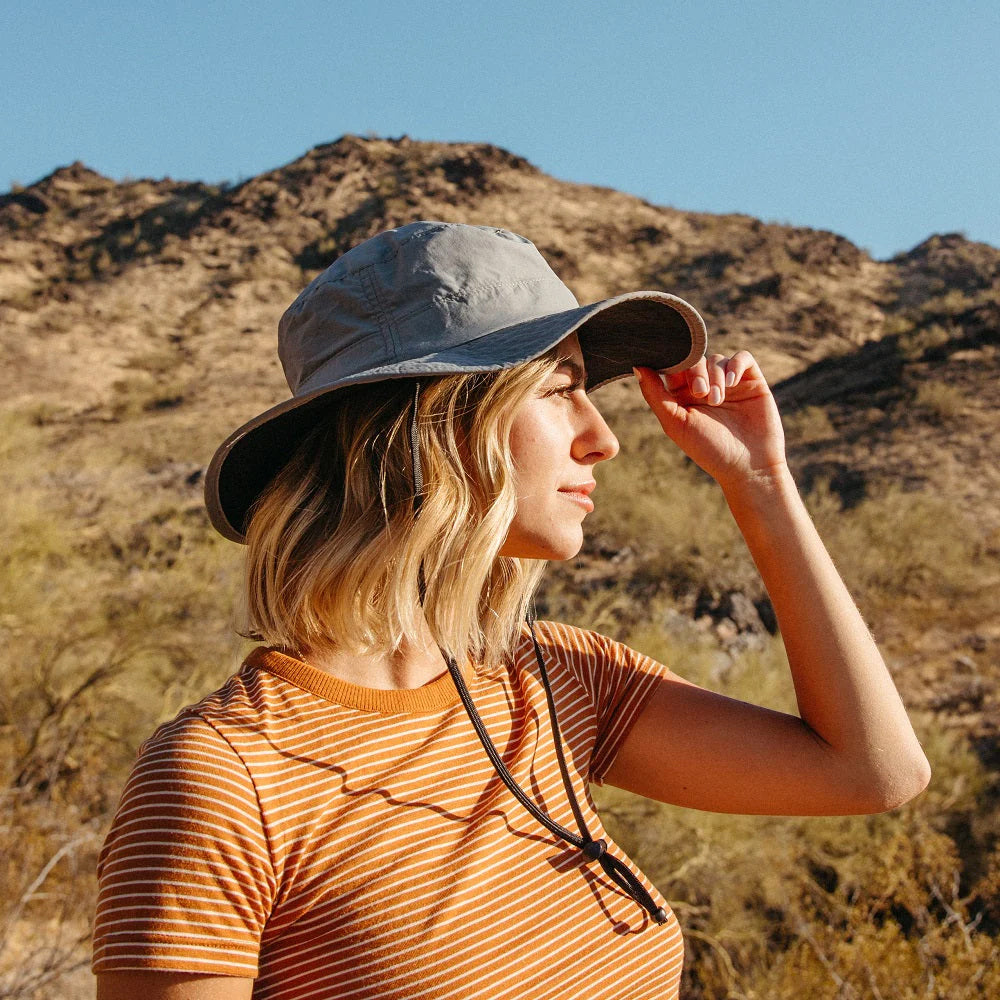 Chapeau Bob Boonie Pliable à Bord Large Evergreen khaki DORFMAN PACIFIC