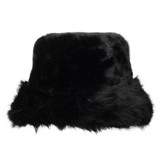 Chapeau Bob en Fausse Fourrure Hiver noir WHITELEY