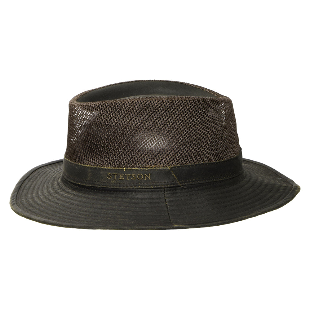 Chapeau Été Ventilé à Effet Usé marron STETSON