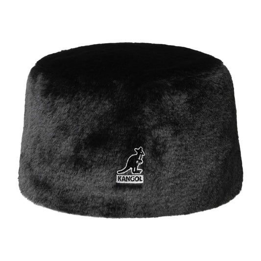 Chapeau Calot en Fausse Fourrure Topper noir KANGOL
