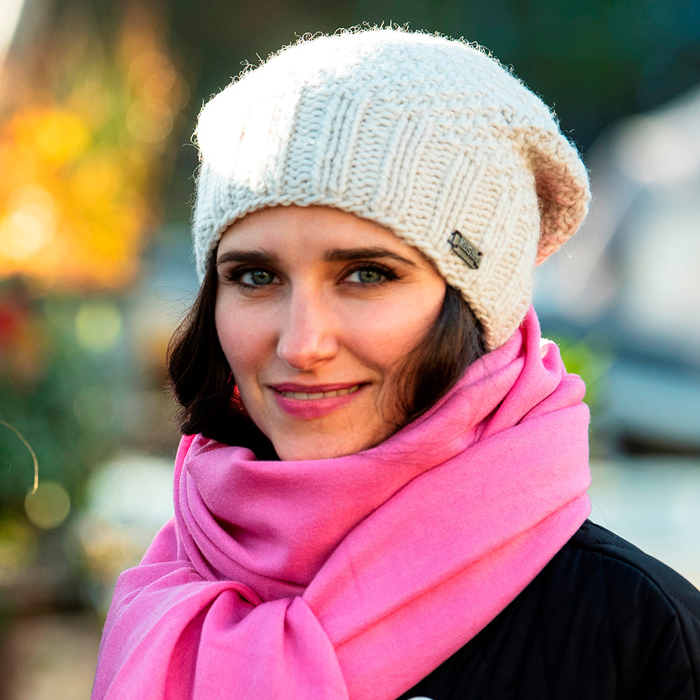 Bonnet Boutonné avoine KUSAN