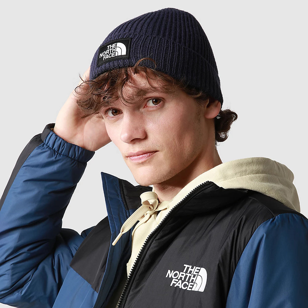 Bonnet Marin à Revers TNF Logo Box bleu marine THE NORTH FACE