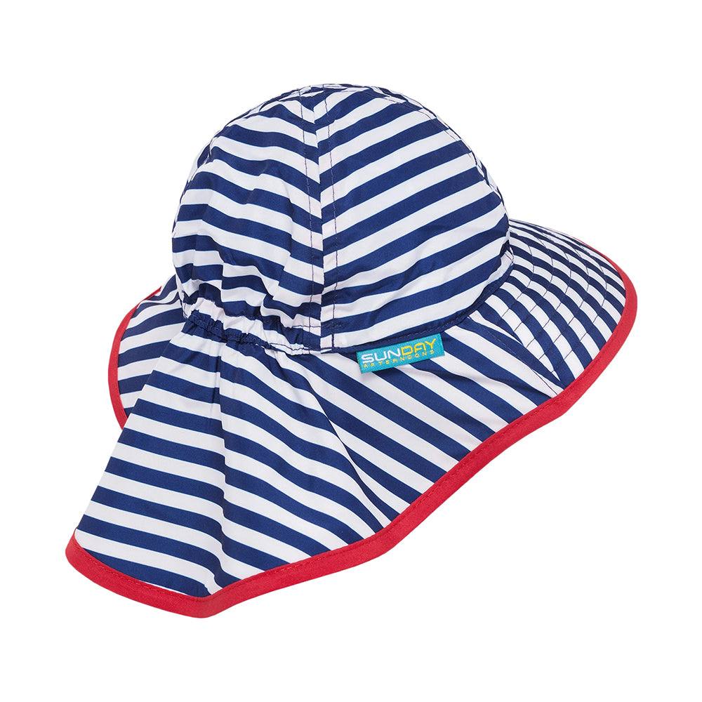 Chapeau Été Bébé Sunsprout bleu marine-blanc SUNDAY AFTERNOONS