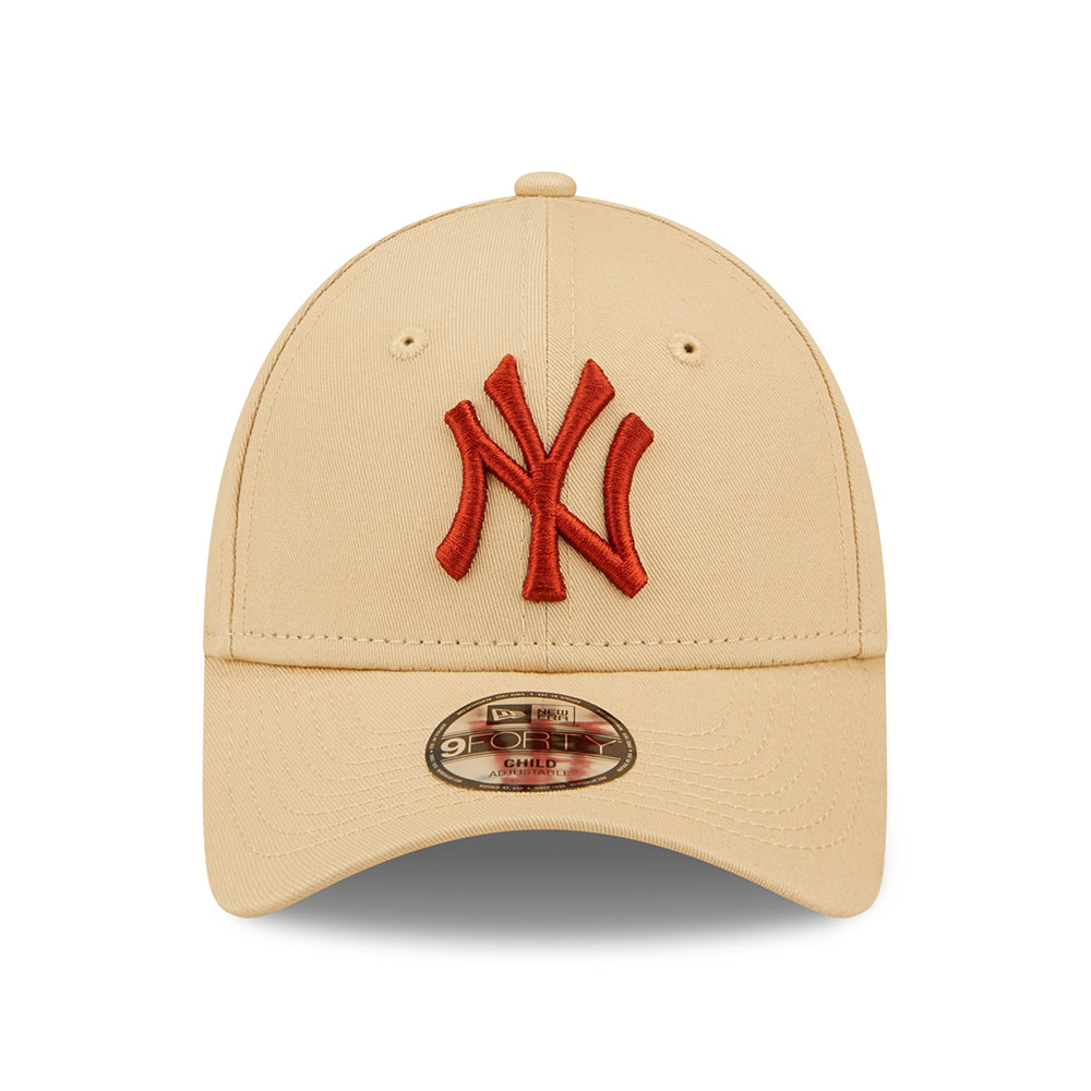 Casquette Enfant 9FORTY MLB League Essential New York Yankees avoine-orange NEW ERA
