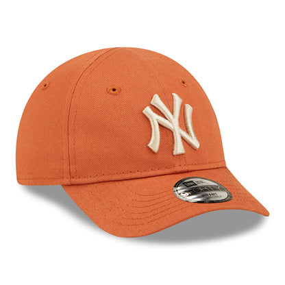Casquette Bébé 9FORTY MLB League Essential New York Yankees orange-avoine NEW ERA