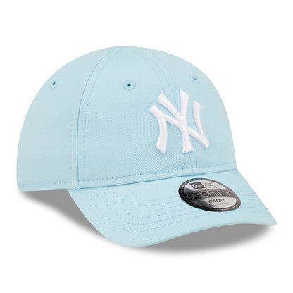 Casquette Bébé 9FORTY MLB League Essential New York Yankees bleu clair-blanc NEW ERA