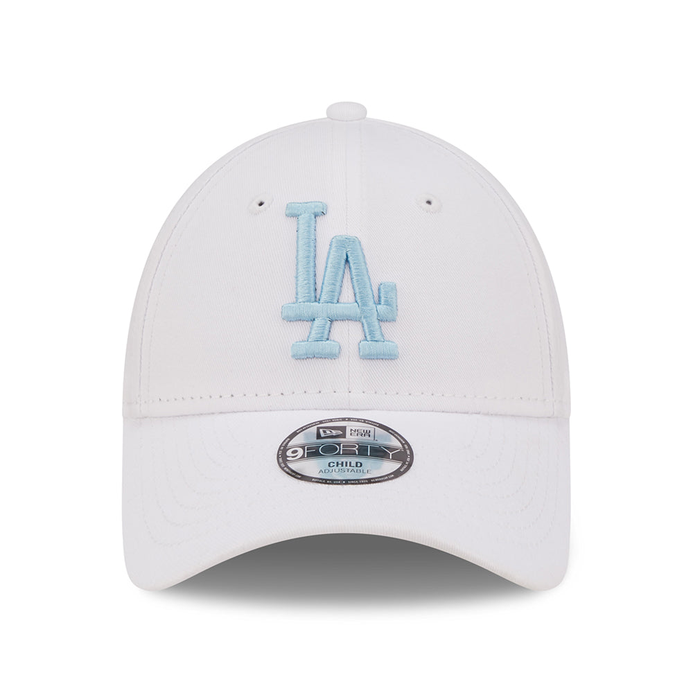 Casquette Enfant 9FORTY MLB League Essential L.A. Dodgers blanc-bleu clair NEW ERA