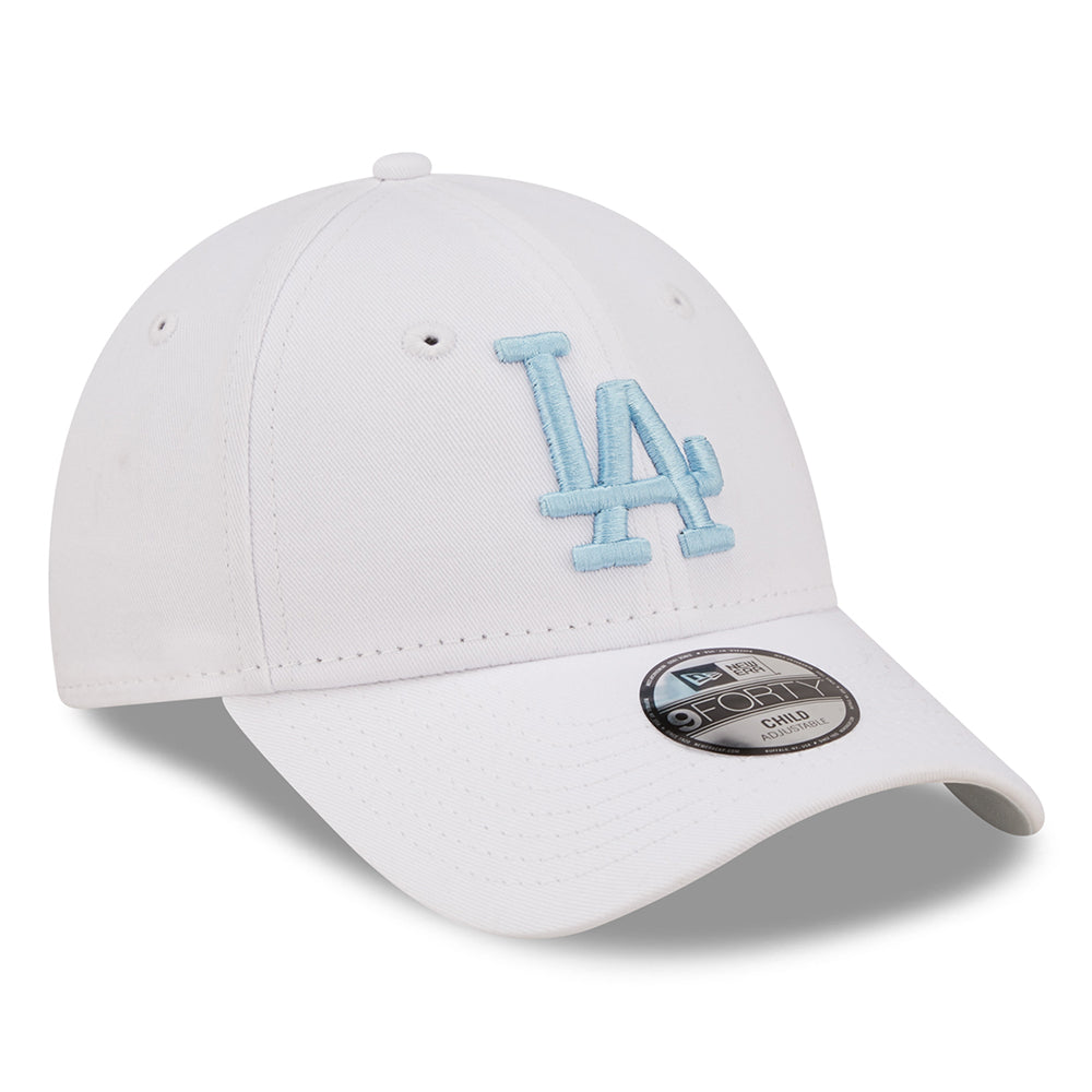 Casquette Enfant 9FORTY MLB League Essential L.A. Dodgers blanc-bleu clair NEW ERA