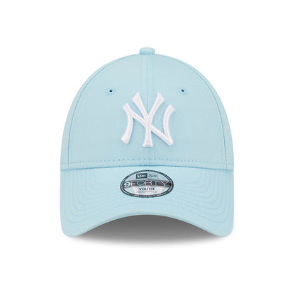 Casquette Enfant 9FORTY MLB League Essential New York Yankees bleu clair-blanc NEW ERA