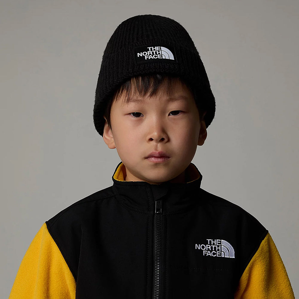 Bonnet Enfant Recyclé à Revers TNF Box Logo noir THE NORTH FACE