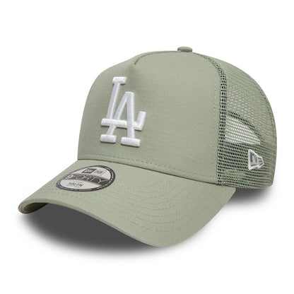 Casquette Trucker Enfant MLB League Essential A-Frame L.A. Dodgers sauge-blanc NEW ERA
