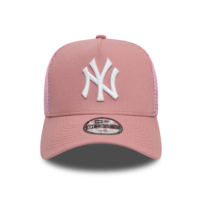 Casquette Trucker Enfant MLB League Essential A-Frame New York Yankees rose foncé-blanc NEW ERA