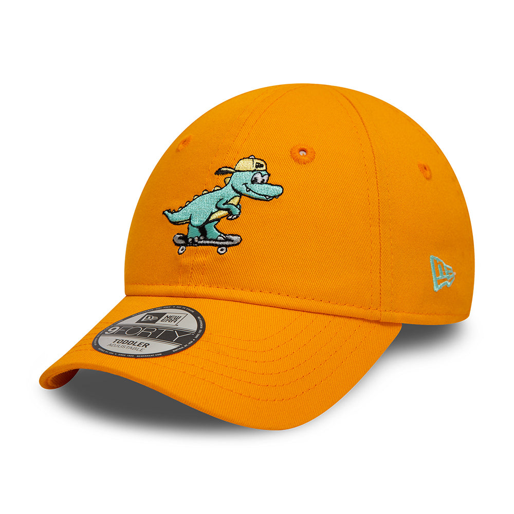 Casquette Enfant 9FORTY Dinosaure orange-vert NEW ERA