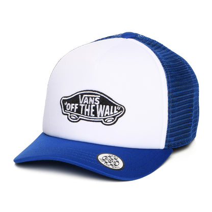 Casquette Trucker Enfant à Visière Incurvée Classic Patch blanc-bleu VANS