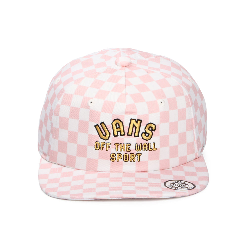Casquette Snapback Enfant à Motif en Damier Willow rose-blanc VANS