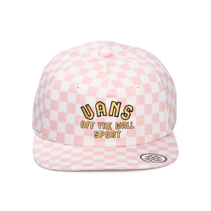 Casquette Snapback Enfant à Motif en Damier Willow rose-blanc VANS
