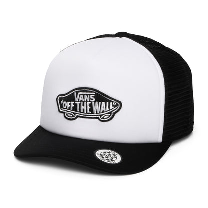 Casquette Trucker Enfant à Visière Incurvée Classic Patch blanc-noir VANS