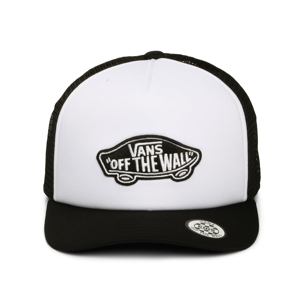 Casquette Trucker Enfant à Visière Incurvée Classic Patch blanc-noir VANS