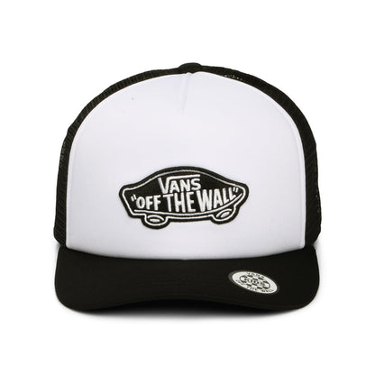 Casquette Trucker Enfant à Visière Incurvée Classic Patch blanc-noir VANS