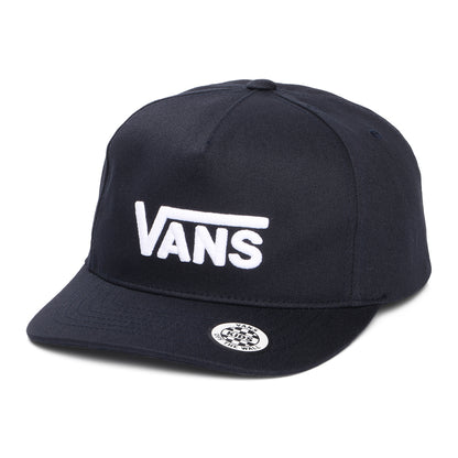Casquette Snapback Enfant à Visière Incurvée Drop V Logo II bleu nuit VANS