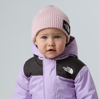 Bonnet Bébé Recyclé à Revers TNF Box Logo rose blush THE NORTH FACE