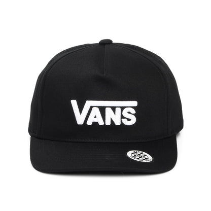 Casquette Snapback Enfant à Visière Incurvée Drop V Logo II noir-blanc VANS