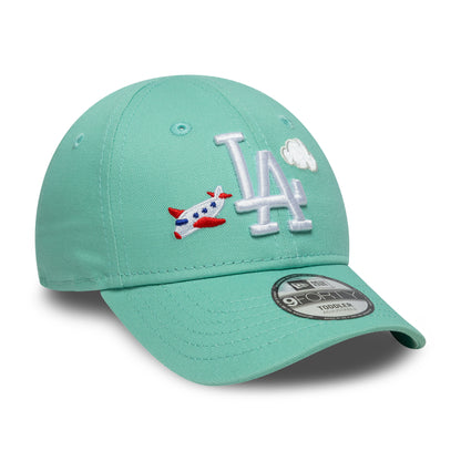 Casquette Enfant 9FORTY MLB Plane Icon L.A. Dodgers aqua NEW ERA
