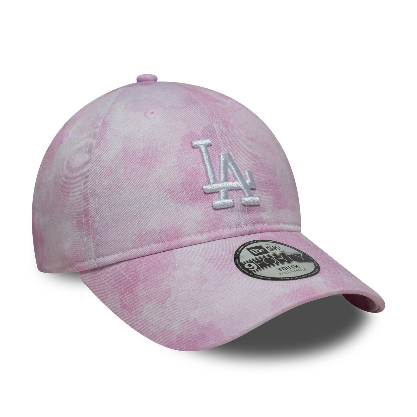 Casquette Enfant 9TWENTY MLB Tie Dye L.A. Dodgers rose-blanc NEW ERA