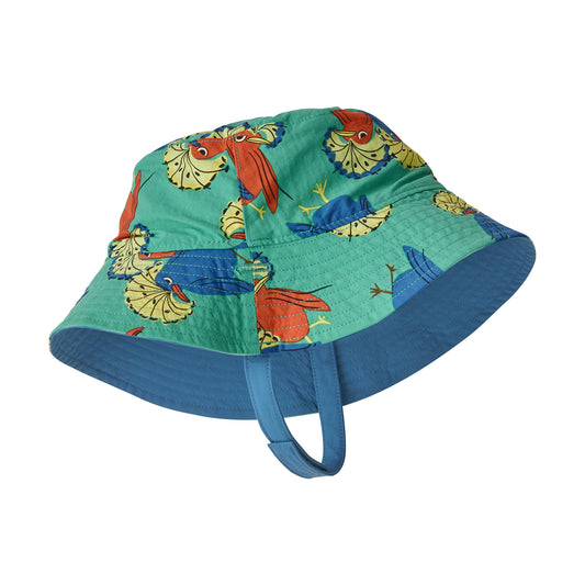 Chapeau Bob Bébé Été Réversible Royal Fren vert-bleu PATAGONIA