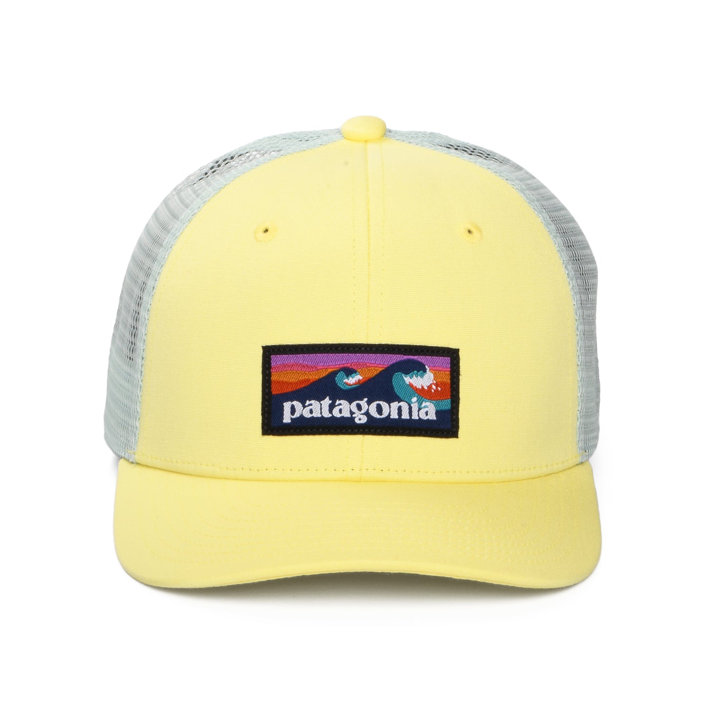 Casquette Trucker Enfant en Coton Bio Boardshort Logo citron-vert aqua PATAGONIA