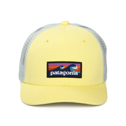 Casquette Trucker Enfant en Coton Bio Boardshort Logo citron-vert aqua PATAGONIA