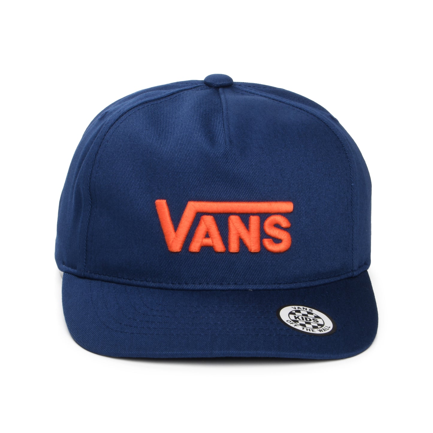 Casquette Snapback Enfant à Visière Incurvée Drop V Logo II indigo-orange VANS