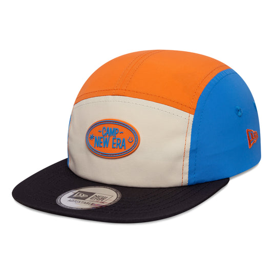 Casquette 5 Panel Enfant Camper Colourblock crème-orange-bleu NEW ERA