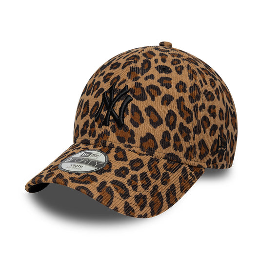 Casquette Enfant 9FORTY MLB Leopard Cord New York Yankees camel-noir NEW ERA