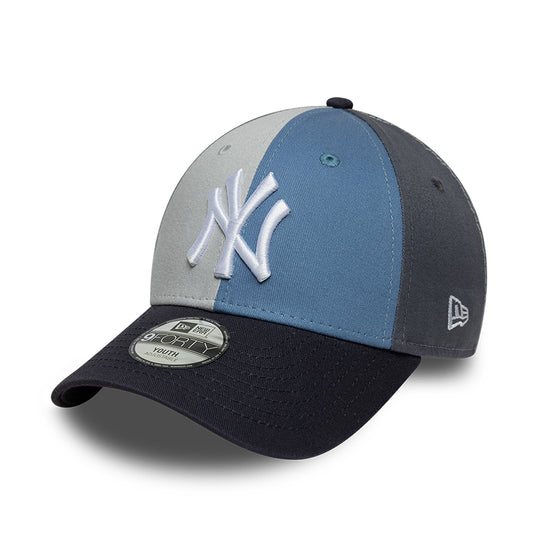 Casquette Enfant 9FORTY MLB Colourblock New York Yankees bleu ardoise-bleu marine NEW ERA