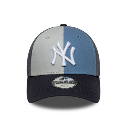 Casquette Enfant 9FORTY MLB Colourblock New York Yankees bleu ardoise-bleu marine NEW ERA