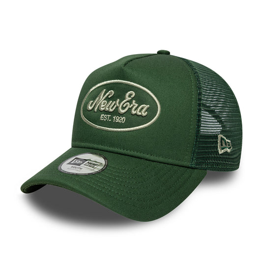 Casquette Trucker A-Frame 9FORTY Oval Patch vert foncé-vert clair NEW ERA