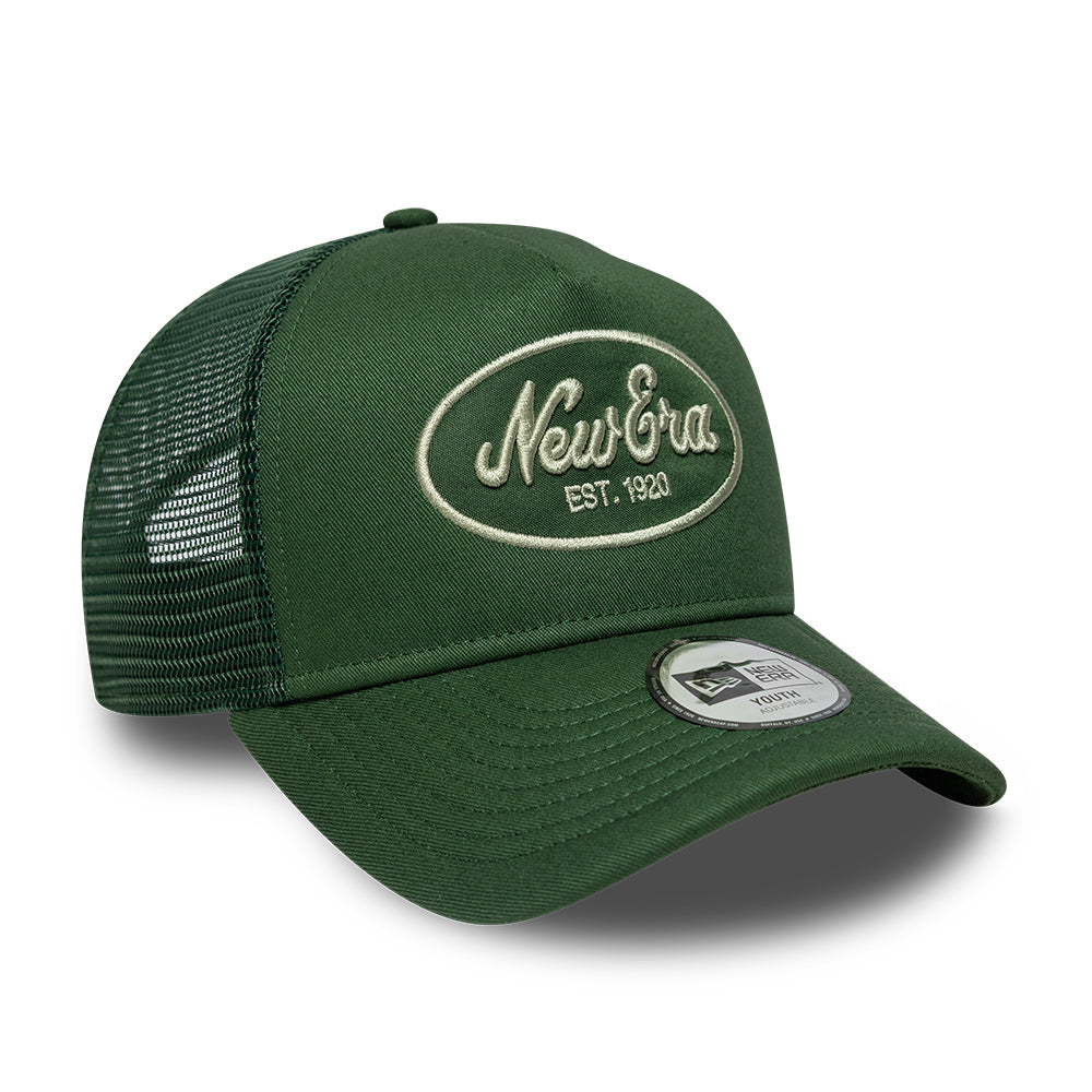 Casquette Trucker A-Frame 9FORTY Oval Patch vert foncé-vert clair NEW ERA