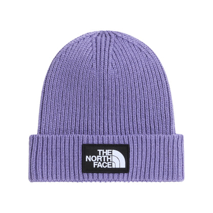 Bonnet Enfant Recyclé à Revers TNF Logo Box lavande THE NORTH FACE