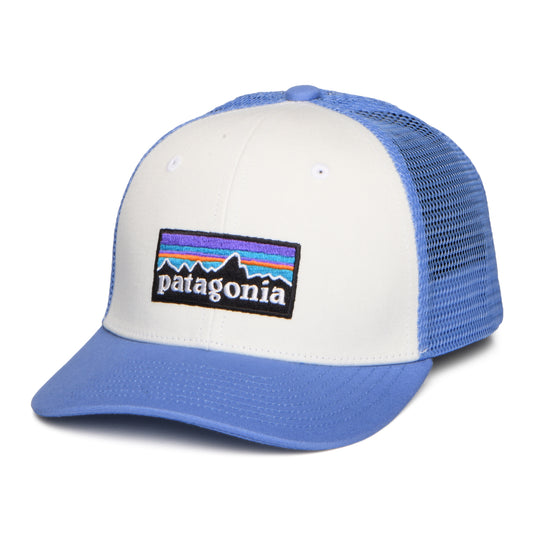 Casquette Trucker Enfant en Coton Bio P-6 Logo blanc-océan PATAGONIA