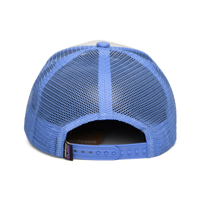 Casquette Trucker Enfant en Coton Bio P-6 Logo blanc-océan PATAGONIA
