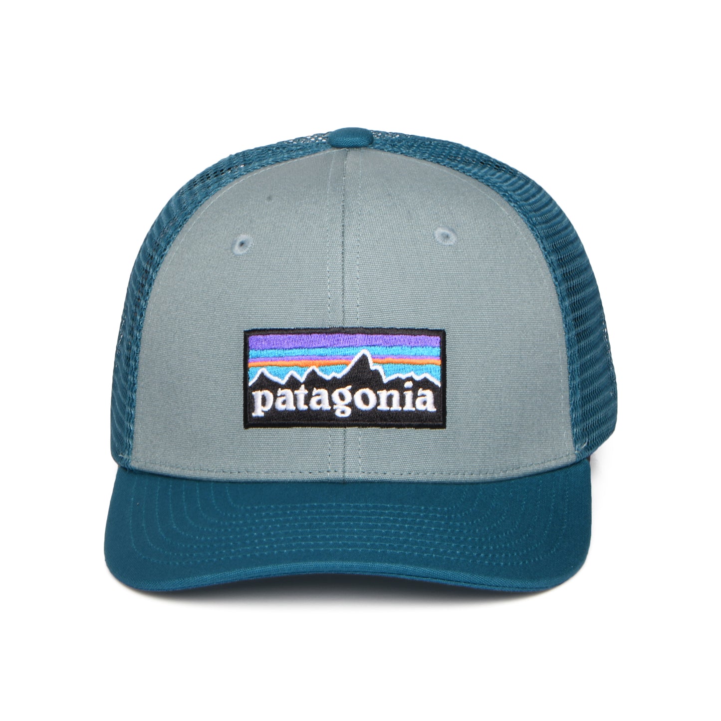 Casquette Trucker Enfant en Coton Bio P-6 Logo sauge-bleu sarcelle PATAGONIA